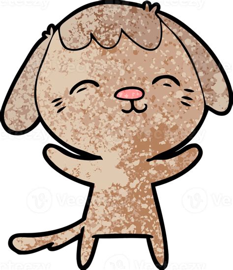 Happy Cartoon Dog Drawing 46691990 Png