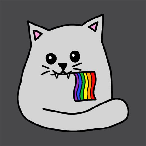 Pride Flag Cat Pride Flag T Shirt Teepublic