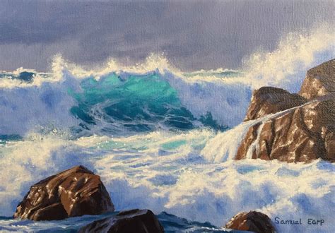 Atlantic Ocean Watercolor