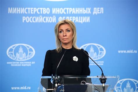 Russian Foreign Ministry Spokesperson Maria Zakharova Russian Foreign Ministry October 20