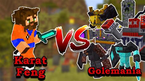 ME VS Golemania Player VS Minecraft Mob Battle YouTube