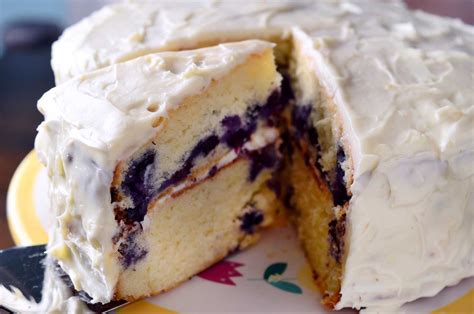 Blueberry Lemon Cake With Cream Cheese Frosting Life S Ambrosia