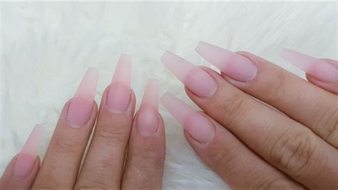 98 Coffin Long White Gel Nails Nuage Detoiles