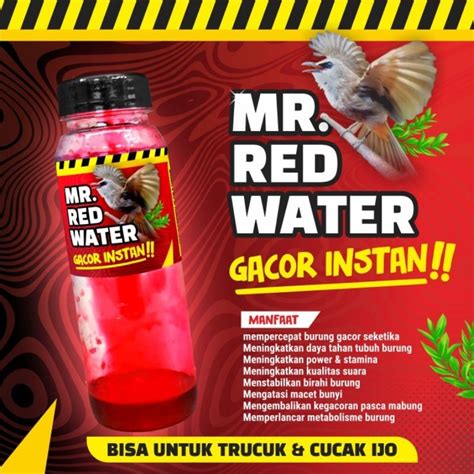 jual  red water gacor instan multivitamin trucuk cucak ijo doping