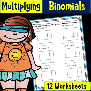 Multiplying Binomials With Area Model Activity Multiply Binomials