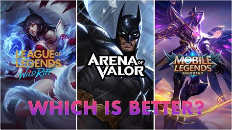 Which Is The Better Mobile Game Lol Wild Rift Vs Arena Of Valor Vs