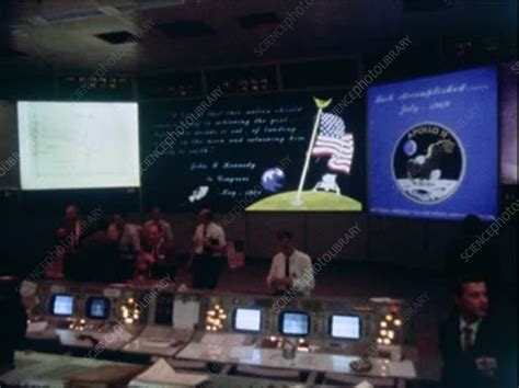 Apollo 11 Mission Control Splashdown Celebrations Stock Video Clip