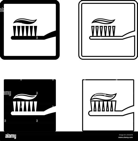 Toothpaste Toothbrush Icon Vector Illustration Stock Vector Image And Art