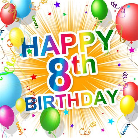 Free Stock Photo Of Eighth Birthday Indicates 8 Celebrate And Greeting