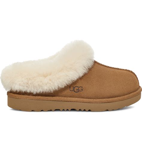 Ugg® Kids Moraene Genuine Sheepskin And Faux Fur Lined Slipper