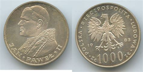 Polen Zlotych Silber Mw H Papstbesuch Johannes Paul Ii