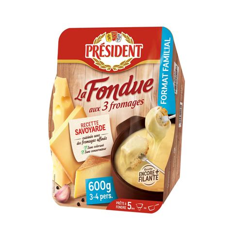 President Fondue Aux Fromages G Pas Cher Auchan Fr