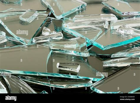 Many Pieces Broken Shattered Glass Hi Res Stock Photography And Images