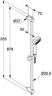 Kludi Logo Shower Set S Dn Granito Tiles And