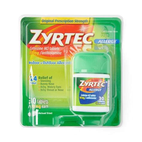 Zyrtec Allergy 24hr Antihistamine Tablet 10mg 30ct