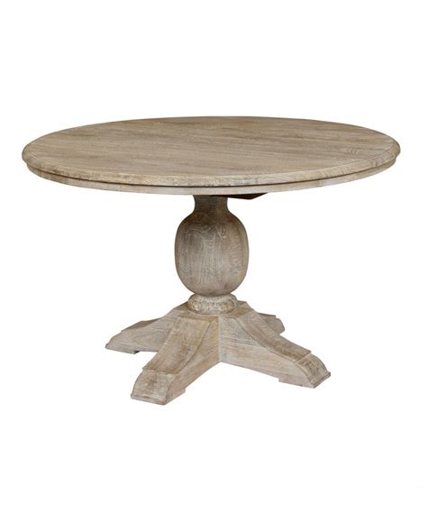 Round Mango Wood Dining Table Kurtz Collection