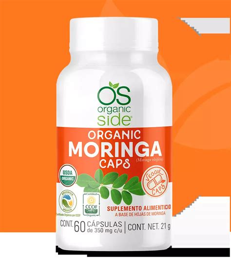 Moringa Orgánica 60 Cápsulas Organic Side