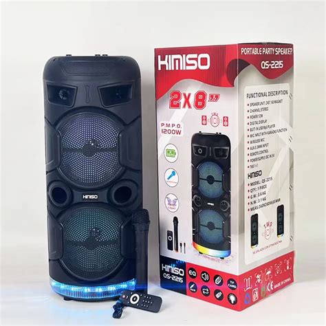 Qs New Wireless Speaker Kimiso Double Inch Speaker Big Tws Stereo