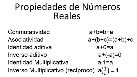 Propiedades De Los Numeros Reales Pdf Mientos Hot Sex Picture