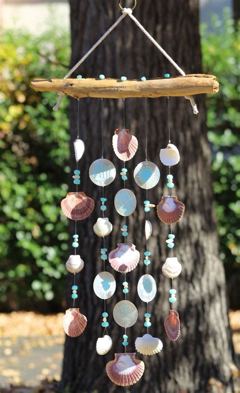 Handmade Capiz Wind Chime Sea Shell Mobile Patio Decor Etsy Australia