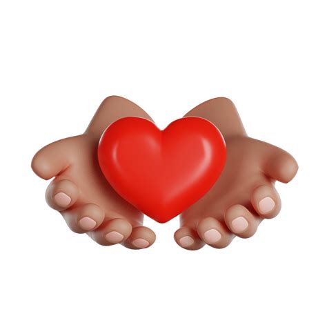 International Volunteer Day Volunteer Hands Hold A Heart D Render