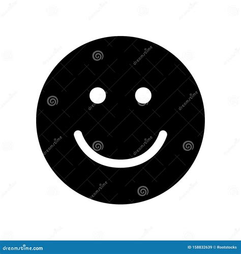 Icono De Sonrisa Símbolo De Cara Feliz Stock de ilustración