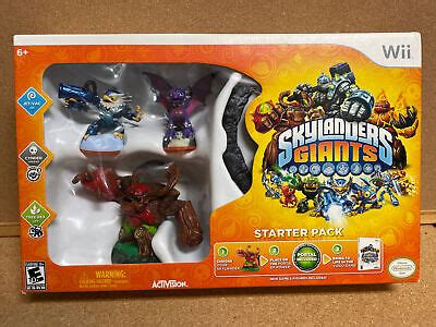 Skylanders Giants Starter Pack Wii Game Portal Jet Vac Cynder Tree Rex