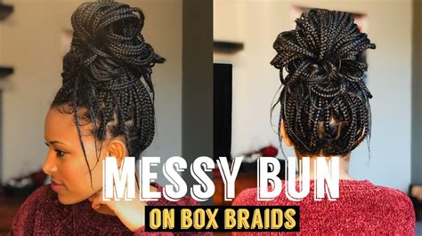 Big Box Braids Bun