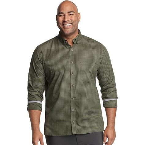 Big And Tall Van Heusen Never Tuck Button Down Shirt Mens Button Down Shirt Mens Essentials