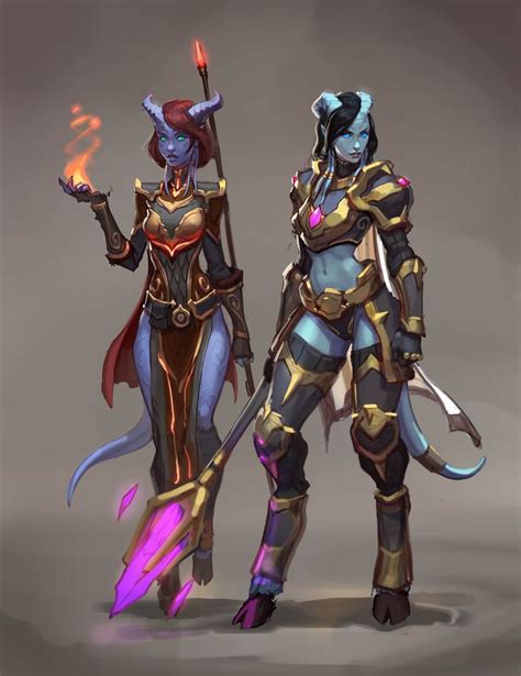 Sketch Draenei By Alekseybayura Warcraft Art Warcraft Characters