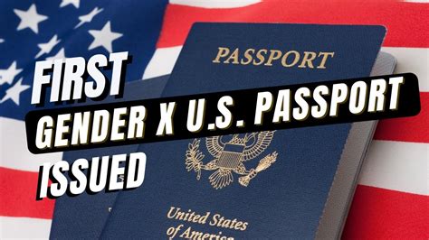 U S Issues Its First Gender X Passport State Department Issues First