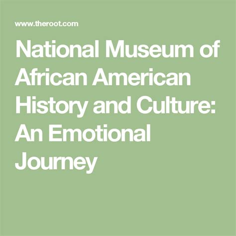 National Museum Of African American History And Culture An Emotional Journey African American