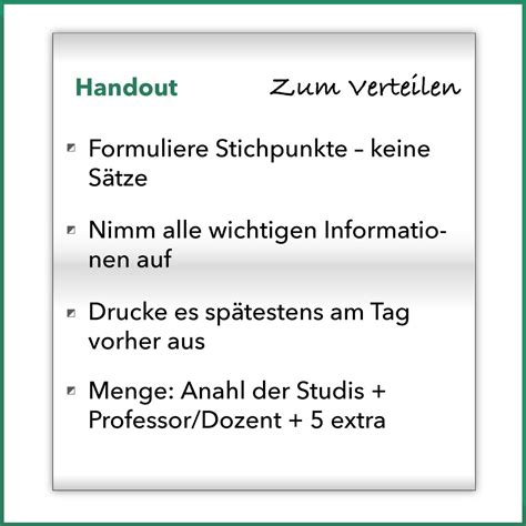 Tipps für das Referat halten an der Uni Studis Online