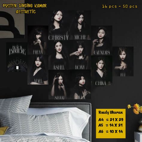 Poster Dinding Kamar Gambar Jkt Black Edition Ukuran A A A