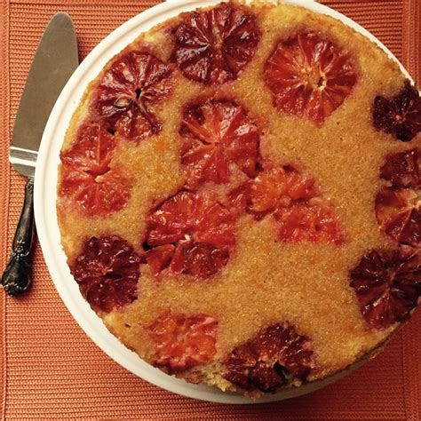 Upside Down Orange Almond And Semolina Cake