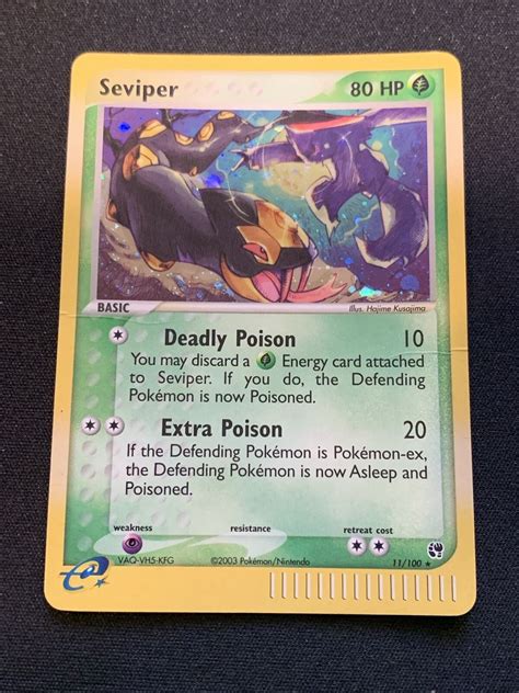 Pokemon Card Seviper 11 100 Holo Rare EX Sandstorm EBay