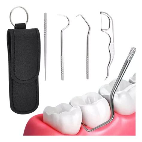 Kit De 4 Herramientas Preparadas Para Cuidado Dental F Cuotas sin interés