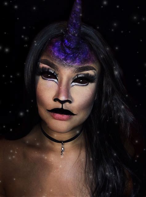 Dark Unicorn Goddess Unicorn Halloween Costume Unicorn Makeup Halloween Unicorn Makeup