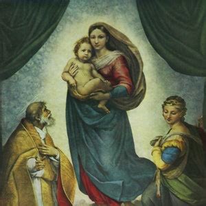 Sistine Madonna By Raffael Etsy