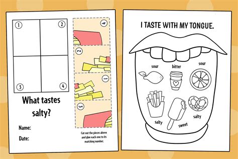 Sense Of Taste Worksheets For Preschool ⋆ The Hollydog Blog