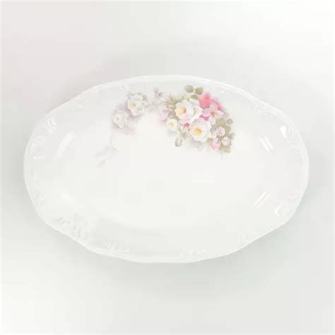 Travessa Rasa Oval 36 Cm Porcelana Schmidt Dec Eterna Frete grátis