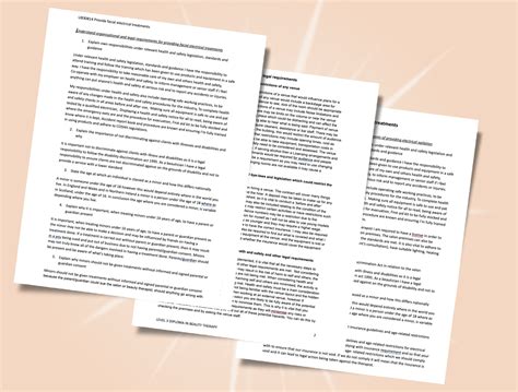 Nvq Level 3 Diploma Vtct Beauty Therapy Treatments Assignment
