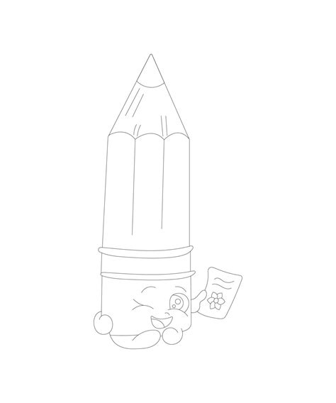 Pencil Coloring Page For Kids Free Vector 10586437 Vector Art at Vecteezy