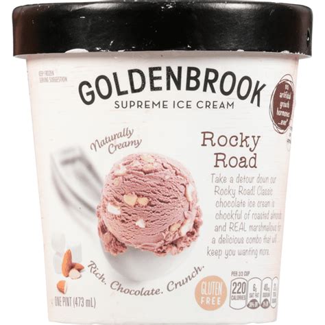 Goldenbrook Ice Cream Supreme Rocky Road 1 Pt Delivery Or Pickup