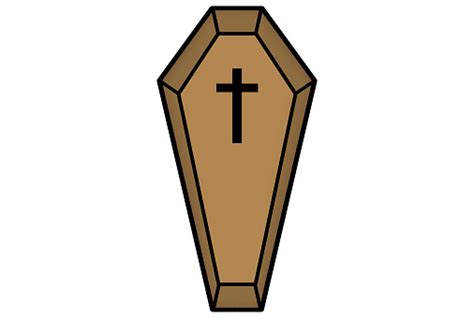 Coffin Clipart Vector Illustration Stock Illustration - Download Image ...