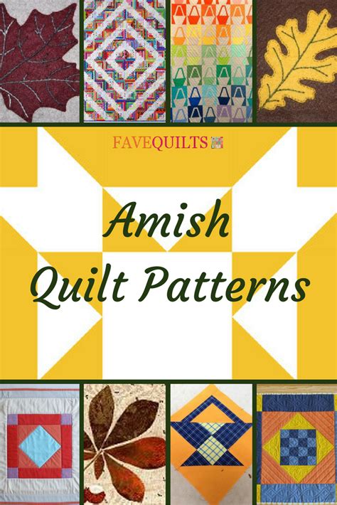 Get in touch with nature and classic elegance that is Amish quilt patterns. This page has Amish ...