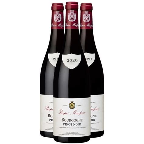 Bourgogne Pinot Noir Rouge 2020 Lot De 3x75cl Prosper Maufoux Vin