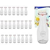 MamboCat 8er Set Weckgläser 530 ml Saftflaschen mit Deckel Einkochring