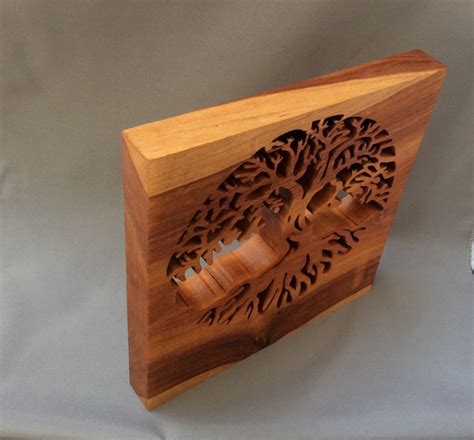 Tree Of Life Plaque Wood Plaque Tree Design Home Decor Office Decor