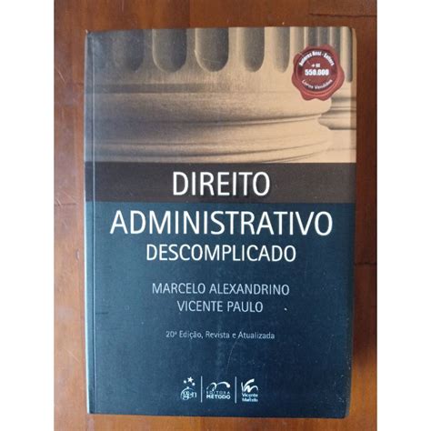 Direito Administrativo Descomplicado Caderno De Questoes Marcelo